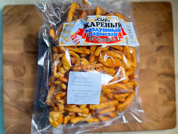 Жареный сыр "ВКУСНЯШКА" со вкусом пармезан (500 гр) в Смоленске