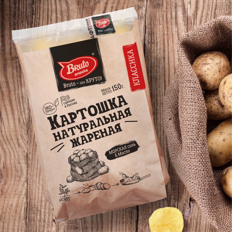 Картофель «Бруто» с солью 130 гр. в Смоленске