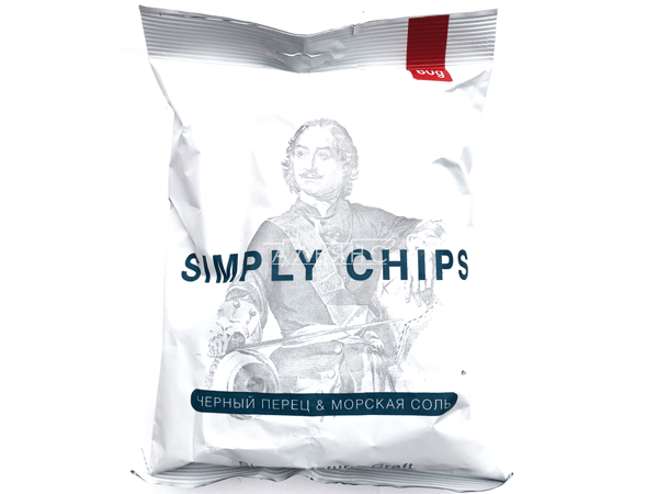 Картофельные чипсы "Simple chips" Морская соль и черный перец 80 гр. в Смоленске